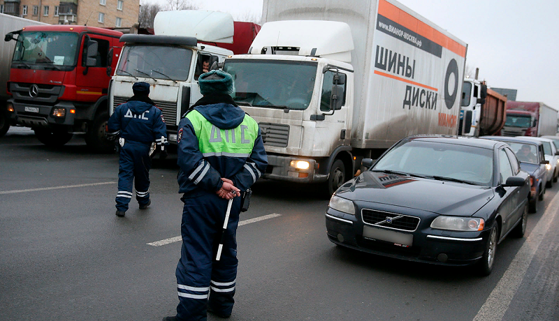 проверка большегрузов ГИБДД